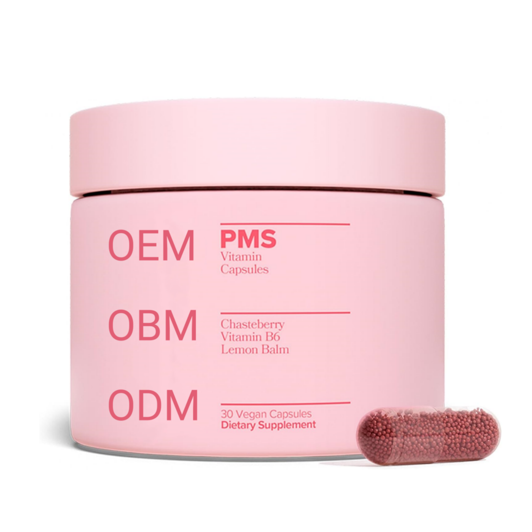 PMS Vitamins Capsule for Women Proactive PMS Relief Hormonal Acne, Bloating, Cramps, & Mood Vegan PMS Supplement