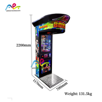 Jeu de boxe électronique Machine de boxe d'arcade populaire Machine de divertissement de boxe de rue en métal