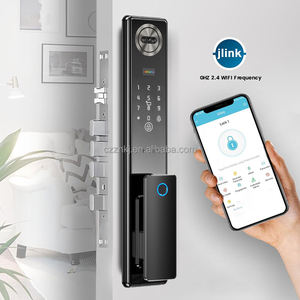 Cerradura Inteligente para Puerta sin Llave, Función de Empujar y Tirar, Impermeable, de Aluminio, con Huella Dactilar Biométrica, para el Hogar, Compatible con Tuya Smart Wifi Cloud para Israel - Product Image 5