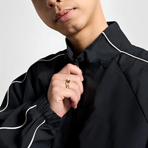 Custom Design Streetwear Loose Fit <b>Tracksuit</b> For <b>Mens</b> High Quality 2-Piece Set Lightweight Baggy Oversized Windbreaker <b>Tracksuit</b> - Product Image 5