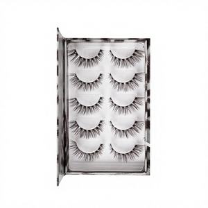 Pestañas Postizas en Tira, Curvatura <span class=keywords><strong>D</strong></span>, Largas, Individuales, Bandeja Mixta, Pestañas de Visón Sintético, Extensiones de Pestañas Emparejadas, 0.05, Negras - Product Image 2