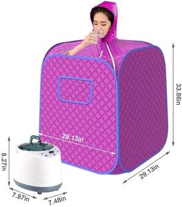 خيمة سبا ساونا بنفسجية للاسترخاء في المنزل مع تحكم عن بعد لتقليل التوتر في المنزل - Product Image 2