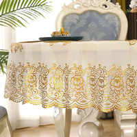 Nappe ronde en PVC, nappe en plastique pailletée, nappe à paillettes