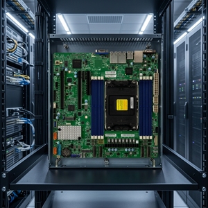 เมนบอร์ดเซิร์ฟเวอร์ X13SEM-<span class=keywords><strong>F</strong></span> Supermicro Intel C741Chipset รุ่นที่5/4th Intel Xeon DDR5-5600MT /s SINGLE SLOT LGA-4677 - Product Image 2