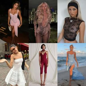 Productos Nuevos de Moda 2025, Venta al por Mayor de Ropa de la Marca Lovito, Vestido Nuevo para Mujer Adulta, Vestidos Casuales, Paquete Surtido <span class=keywords><strong>Premium</strong></span> de Lovito - Product Image 3