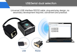 Escáner de línea de producción Rakinda Cross Hair Aiming Light LV3000B de alta sensibilidad para <span class=keywords><strong>OCR</strong></span>/MRZ de pasaportes y escaneo de códigos QR, 300 veces/s - Product Image 4