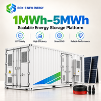 Système de stockage d'énergie (BESS) conteneurisé LiFePO4 1MWh 2MWh 3MWh 5MWh pour équilibrage de la consommation d'énergie solaire et éolienne sur réseau hybride