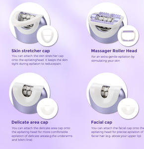 Depiladora Eléctrica Portátil Mini para Mujer 4 en 1 X7, Impermeable, Indolora - Product Image 5