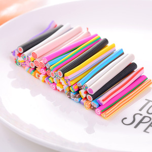 50ชิ้น/ถุงการ์ตูนอมยิ้มดอกไม้ผลไม้รักยิ้มใบหน้าเล็บซอฟท์เครื่องปั้นดินเผาดินโพลิเมอร์ชิ้นตกแต่งเล็บติด - Product Image 6