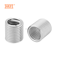 Insertos de Rosca Helicoidal de Alambre Metálico en Espiral, Rosca Métrica, Acabado Plateado, Rosca Derecha, M6-M14 X 1.25 X 2D de Longitud