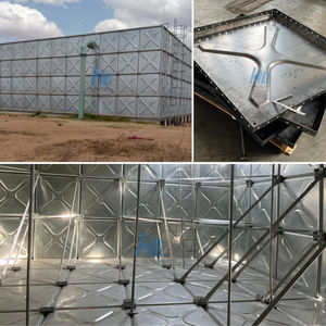 Réservoir de stockage d'eau en acier galvanisé plongé à chaud de prix usine <span class=keywords><strong>grand</strong></span> réservoir d'eau de pluie carré pour l'irrigation d'agriculture - Product Image 6