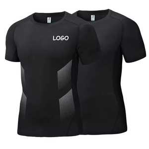 Camiseta deportiva para correr para hombre, camisetas de gimnasio transpirables de secado rápido, ropa deportiva elástica de manga corta para entrenamiento físico - Product Image 2