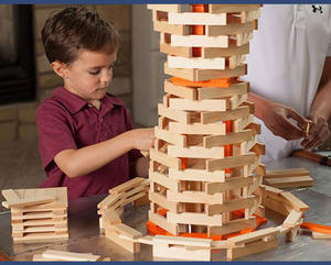 Montessori Kaple-Bloques de construcción ensamblados para Educación Temprana, juguetes educativos para jardín de infantes, troncos intercambiables hechos de madera Unisex - Product Image 5