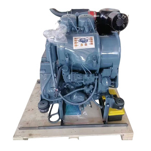 Compresseur d'air à 2 cylindres Kirloskar, broyeur à marteaux, <span class=keywords><strong>moteur</strong></span> diesel F2L912 20/<span class=keywords><strong>25</strong></span> <span class=keywords><strong>CV</strong></span> avec embrayage de boîte de vitesses PTO pour Deutz - Product Image 1