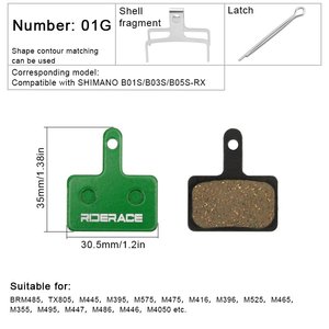 Plaquettes <span class=keywords><strong>de</strong></span> <span class=keywords><strong>frein</strong></span> à disque <span class=keywords><strong>hydraulique</strong></span> RIDERACE en résine pour <span class=keywords><strong>SHIMANO</strong></span> B01S/B03S/B05S-RX <span class=keywords><strong>VTT</strong></span> et vélo <span class=keywords><strong>de</strong></span> route – Pièces <span class=keywords><strong>de</strong></span> <span class=keywords><strong>frein</strong></span> à disque pour cyclisme - Product Image 6
