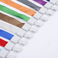 Funda de tarjeta de aleación de aluminio personalizada para protección de identificación, funda de tarjeta de control de acceso de empresa, soporte para tarjeta de trabajo de empleado con cordón