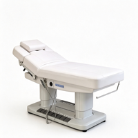 Table de massage électrique 4 moteurs réglable pour soins du visage, SPA, salon, avec commande au pied pour clinique esthétique