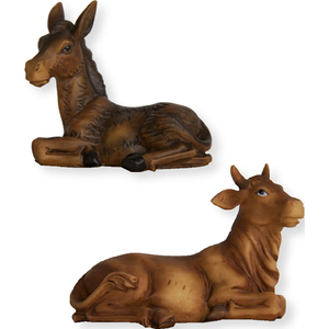 Figuras Navideñas de Buey y Burro, Juego de 2 Piezas, Compatible con Figuras de 15 cm (9006935209235) - Product Image 1