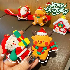 <strong>Wholesale</strong> <strong>Christmas</strong> Keychain Exquisite Plastic <strong>Christmas</strong> Tree Figurine Doll Bag Charm Cartoon Carabiner Keychain Small <strong>Gift</strong> - Product Image 3