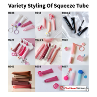 Tubes souples vides en plastique rose de 10 ml pour gloss, baume à lèvres et crème contour des yeux – Emballage cosmétique