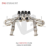 ING T304 Échappement arrière à soupapes avec tube en X pour Corvette C8 Z06 LT6 5.5L V8 2023+ |   Têtes de bâtonnets de ski de fond en fibre de carbone pour télécommande, vente en gros