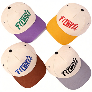 Casquette de baseball en coton à 5 panneaux avec broderie personnalisée du logo - Product Image 6