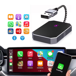 Caja de CarPlay automática dos en uno Pantalla OLED con cable/inalámbrico Bluetooth WiFi <span class=keywords><strong>Mini</strong></span> reproductor Multimedia Android Compatible con IOS Android - Product Image 4