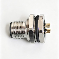 Connecteur à bride M12 en cuivre étanche IP67 mâle 4 broches pour câble