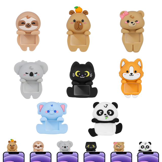 Personalized Custom Phone Decorative Figures Mystery Box Cute Cartoon Koala Sloth Computer Screen Phone Decorative Mini Figurine