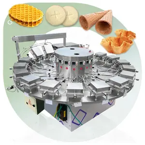 Chinese Trade Chocolate Wafer Sheet Stick Line Small Egg Roll Maker Corn Make Icecream Cone Fill Machine for Biscuits