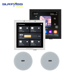 Hệ thống âm thanh nhà thông minh pw430t + fcr53 Màn hình điều khiển Bộ khuếch đại gắn trần chuyên nghiệp hệ thống nhạc nền nhựa - Product Image 1