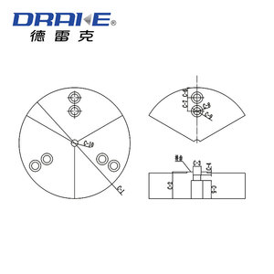 Mâchoires de mandrin DRAKE 5/6/8/10/12 pouces, mandrin de puissance CNC, mâchoires en <span class=keywords><strong>acier</strong></span> doux, pneumatique et manuel, vente chaude, mâchoires de mandrin hydrauliques solides - Product Image 3