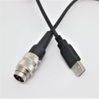 Personalizado M16 USB AM en programación de línea industrial Codificación de resorte de 4 pines Carga rápida 5A/6A Cobre puro para dispositivos móviles