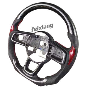 Volante Deportivo de Tres Radios de Fibra de Carbono para Jeep <span class=keywords><strong>Renegade</strong></span> (2015-2023), Estilo Deportivo con Cuero, Venta Directa de Fábrica - Product Image 3