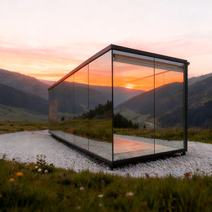 Villa di Lusso Moderna Prefabbricata Verande Impermeabili Struttura in Acciaio Leggero <span class=keywords><strong>Casa</strong></span> Mobile in Vetro <span class=keywords><strong>Vendita</strong></span> Diretta dal Fornitore Cinese - Product Image 1