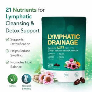 Complément Herbal Avancé en Gélules pour le Soutien Lymphatique Antioxydant – Extraits Botaniques pour le Bien-être Immunitaire et Corporel - Product Image 4