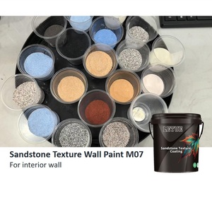 สีทาผนังลายหินทรายสำหรับตกแต่งภายในบ้าน ได้รับการรับรองเป็นมิตรกับสิ่งแวดล้อม ขายส่ง กันน้ำ ให้เอฟเฟกต์หินทราย - Product Image 1