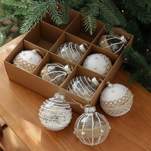 Juego de Bolas de Navidad Transparentes de Espuma de 8 cm, Bolas de Navidad de Plástico Irrompibles, Adornos para Árboles de Navidad - Product Image 4