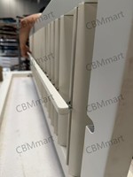 Porte intérieure en bois à persiennes sur mesure CBMmart avec panneau surélevé et âme pleine en placage pour maisons américaines