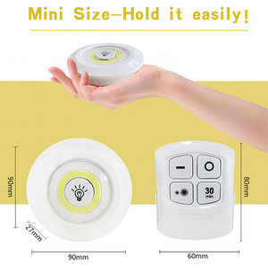 <span class=keywords><strong>Lumière</strong></span> LED COB à piles avec <span class=keywords><strong>télécommande</strong></span>, <span class=keywords><strong>lumière</strong></span> sous-meuble <span class=keywords><strong>sans</strong></span> <span class=keywords><strong>fil</strong></span>, <span class=keywords><strong>lumière</strong></span> tactile ultra-lumineuse 150 lumens, blanc - Product Image 3