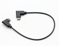 Cable de Extensión USB C Macho a Macho de 90 Grados con Blindaje Trenzado, Longitud Personalizada (20cm-3m), Revestimiento de PVC, Certificado CE ROHS