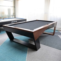 Table de billard sur mesure de qualité tournoi 7 pieds, style américain, durable, écologique, en bois massif, convertible pour salle à manger