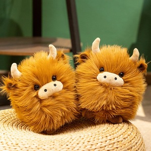 Nouvelle <span class=keywords><strong>Peluche</strong></span> Vache des Highlands écossaise, Jouet en <span class=keywords><strong>Peluche</strong></span> Réaliste et Doux, Vente Chaude, Jouet de Ferme Câlin - Product Image 1