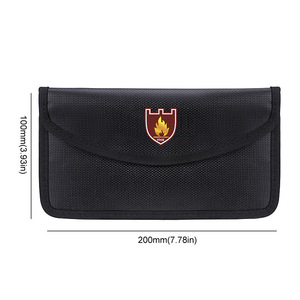 Sac de protection pour téléphone portable ignifuge et étanche, 200 mm x 100 mm, étui de rangement portable pour isolation des signaux - Product Image 1