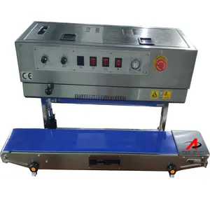 Continuous heat sealer with nitrogen CONTINUOUS BAND PLASTIC BAG SEAL MACHINES