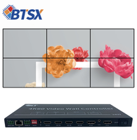 Controlador de Video Wall de 4 Entradas y 9 Salidas, Procesador de Video 2x3, 3x3, 7x1, 8x1, 9x1, Conmutador de Video 2x2, 1x5, 1x6, 1x7, 1x8, 1x9, Procesador de Imagen