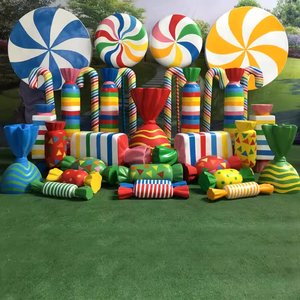 Estatua de caramelo de fibra de vidrio de resina gigante, taza de papel, escultura de pastel, tienda de helados, decoración de exhibición de ventana - Product Image 3