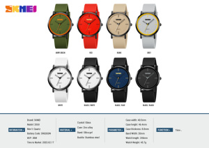 2026 Simple Line Index SKMEI 2050 Relogio Quarzuhr Montre Homme 30M Wasserdicht Ohne Kalender Armbanduhr für Jugendliche - Product Image 6