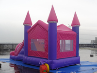 Château gonflable commercial 4,5x4x4 pour enfants, château gonflable princesse avec toboggan