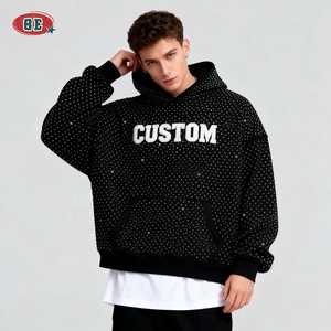 OEM/ODM Custom Printing Logo Oversized Pullover Hoodie Baggy Ropa De Hombre Best Quality Hip Hop 53%Polyester Hoodies for Men